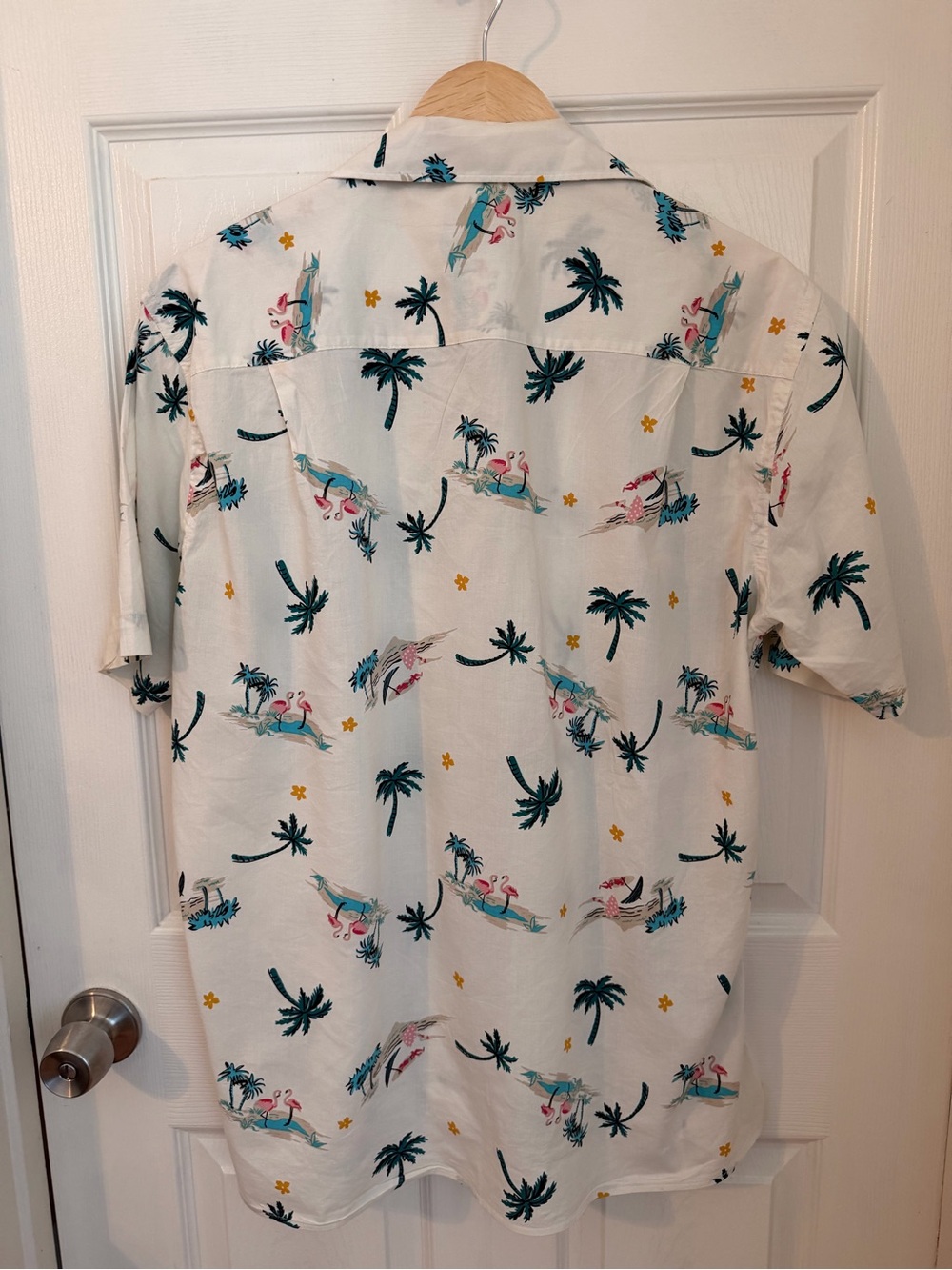 Gitman Bros Vintage
Hawaiian Flamingo Camp Collar Button
Up Shirt Small - Picture 5 of 12